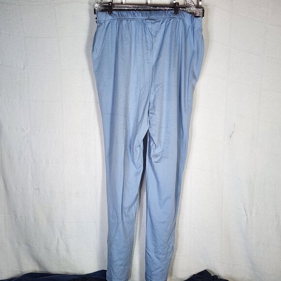 Woman Within Blue Cotton Poly Pull on Elastic Waist Pants Size 1X 22/24 Tall - Picture 6 of 16